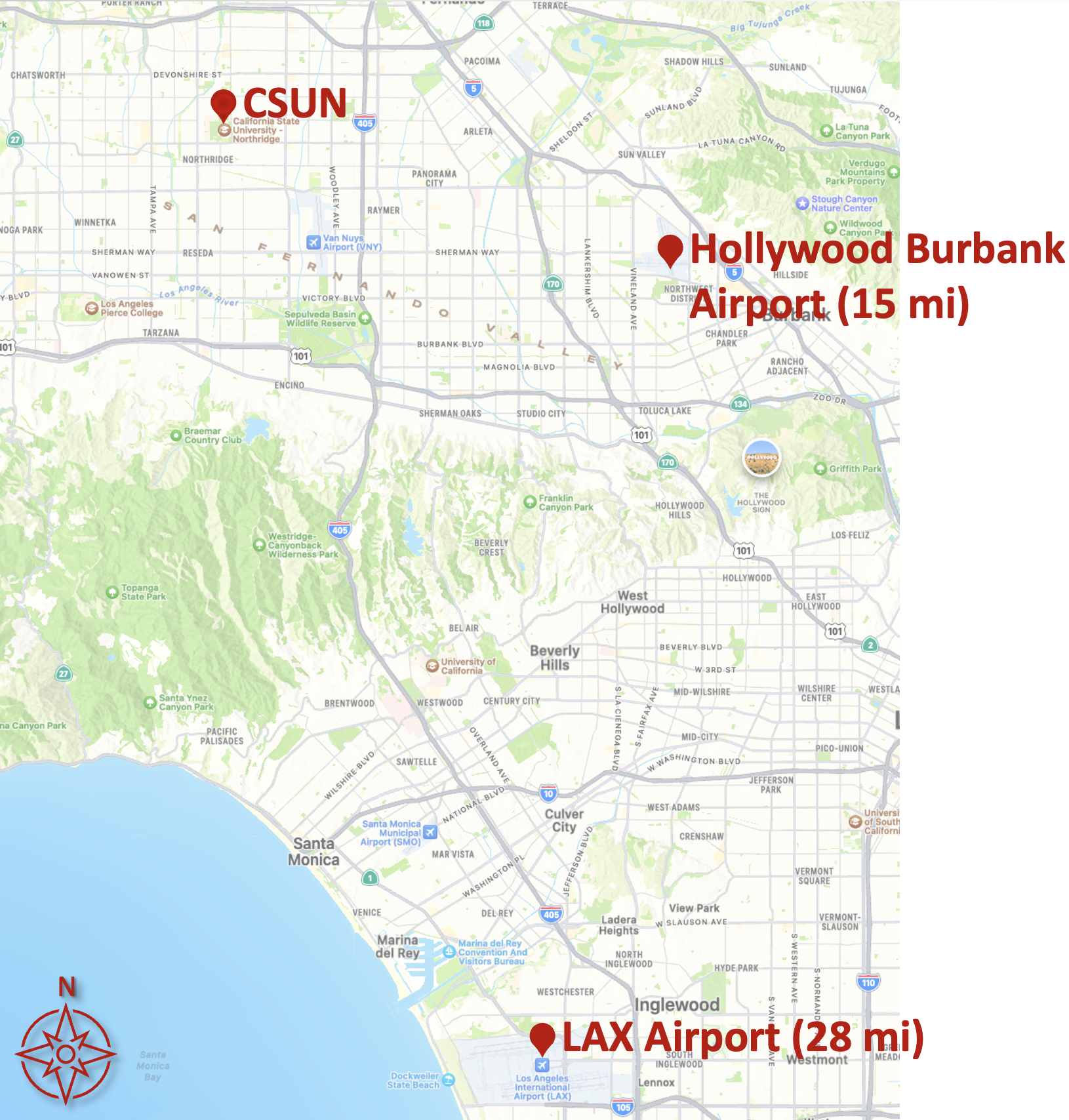 airport locations